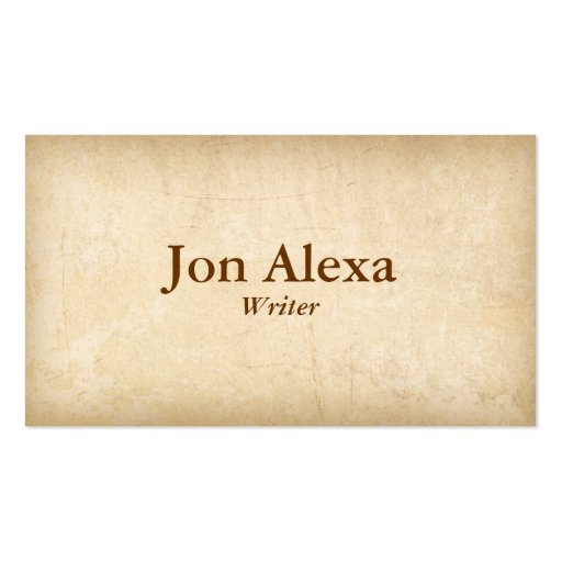 Classic Business Cards (front side)