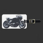Classic Cafe Racer Motorcycle luggage tags