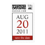 Classic Calendar Save The Date Postage Stamp stamps