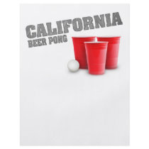 Classic California Beer Pong Custom Flyer