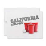 Classic California Beer Pong Invitations