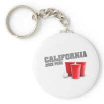 Classic California Beer Pong Key Chain