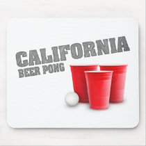 Classic California Beer Pong Mouse Pad