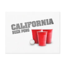 Classic California Beer Pong Postcards