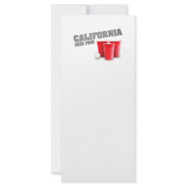 Classic California Beer Pong rack cards