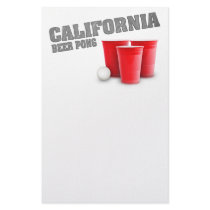 Classic California Beer Pong stationery by Drinking_Shirts Classic California Beer Pong stationery