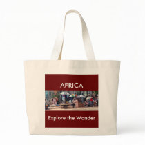 Classic Canvas Bag, "AFRICA, Explore the Wonder"