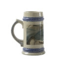 stein_mug - Beautiful blue Corvette is pictured on this design.  Design can be personalized with a name or customized with your own message.  You can also use this design as a template to make your own design.  Just upload your own photographs or graphics to this template and add text to finish your design if desired.