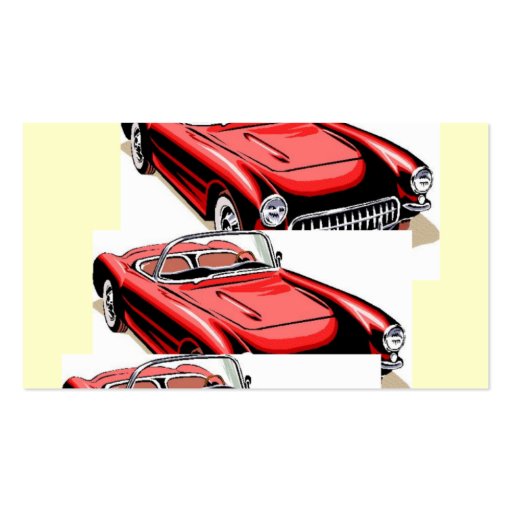 Classic Car Business Card Template (back side)