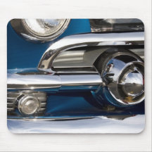 Classic Car Chrome Closeup Mousepad