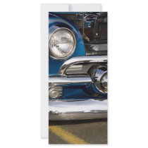 Classic Car Chrome Closeup Custom Rack Card