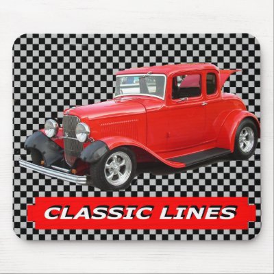 CLASSIC CAR Classic LInes Mouse Pads by ImpressImages
