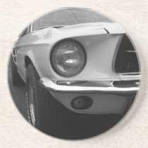 Classic Car Coming At You Drink Coaster