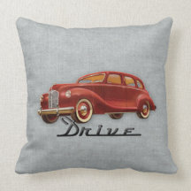 Classic Car Driver Pillows