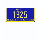 CLASSIC CAR LICENSE PLATE YEAR OF BIRTH PARODY
