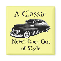 Classic Car Fridge Magnet