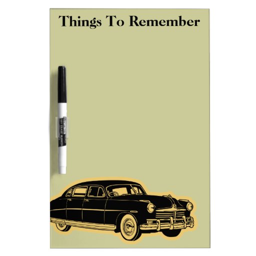 Classic Car Message Boards DryErase Board Zazzle