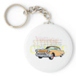 Classic car, old Chevrolet Bel Air in brown keychains