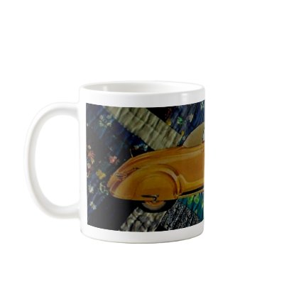 Classic Car on Quilt Mug by danagraves