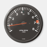 Classic car rev counter, racing air-cooled 911 magnets