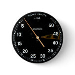 Classic car rev counter, vintage tachometer pin