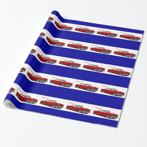 Classic Car wrapping paper Zazzle
