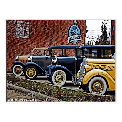 Classic Cars Postcard Zazzle