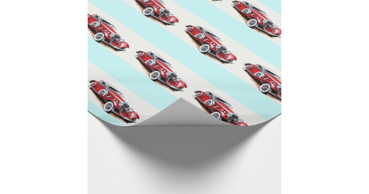 Classic Cars wrapping paper Zazzle