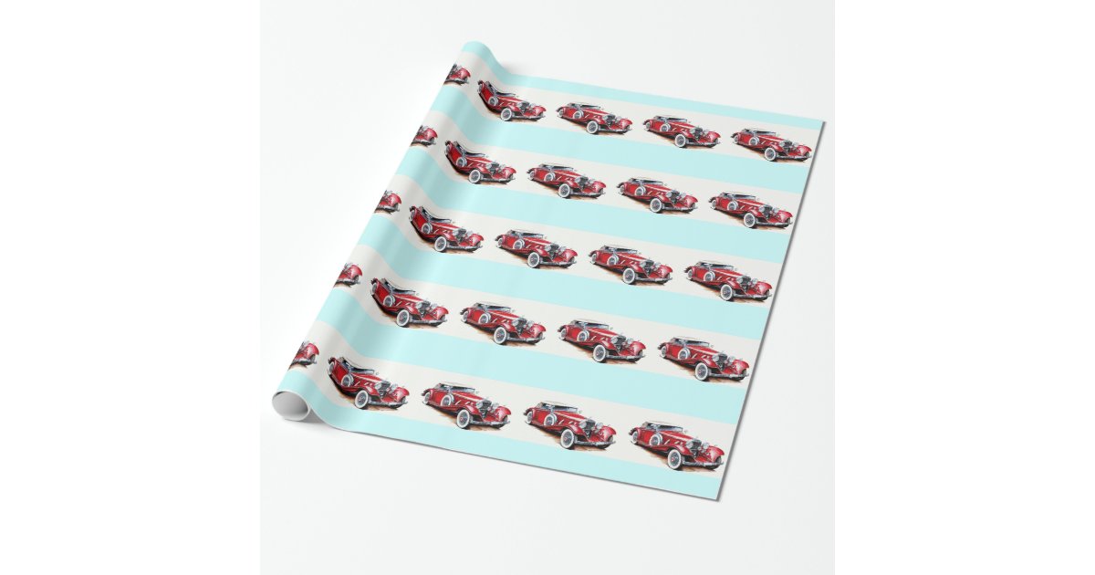 Classic Cars wrapping paper Zazzle