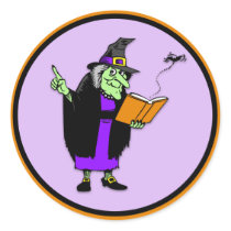 Classic Cartoon Halloween Witch stickers