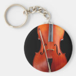 Classic cello on black key chains