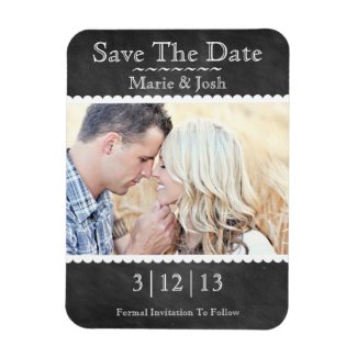 Classic Chalkboard Photo Save The Date