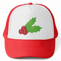 Classic Christmas Holly hats