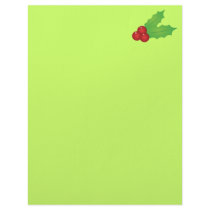 Classic Christmas Holly letterhead
