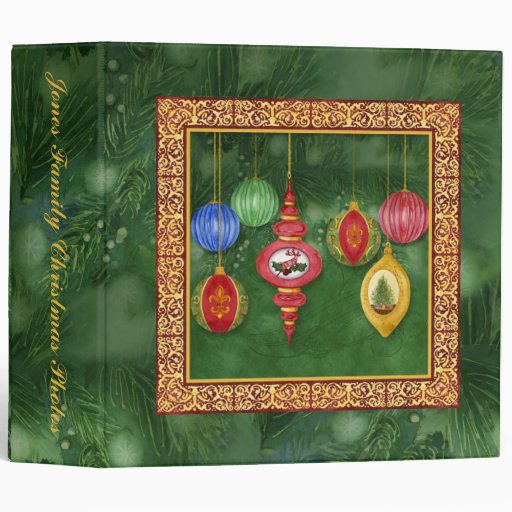 quot classic christmas ornament quot scrapbook photo binder zazzle quot classic christmas ornament quot scrapbook photo binder zazzle