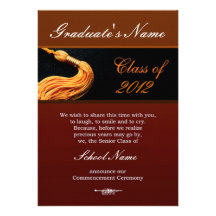 Classic Class of 2012 Graduation Event Invitations