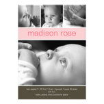 Classic Collage Baby Photo Birth Announcement invitations