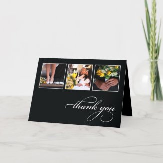CLASSIC COLLAGE | WEDDING THANK YOU CARD