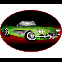 CLASSIC CORVETTE -EMERALD t-shirts