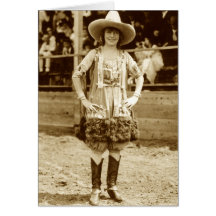 Classic Cowgirl Card