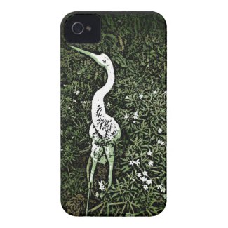 Classic crane floral garden iphone 4 case