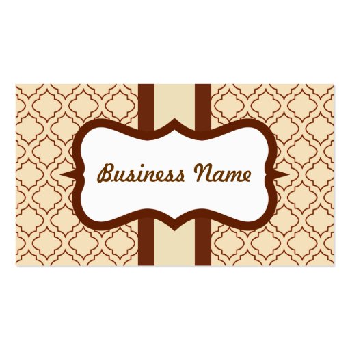 Classic Cream Business Card (front side)