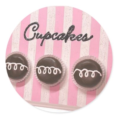 Classic Cupcakes Stickers by nubria