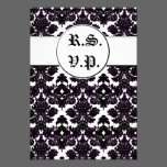 Classic Damask Hint of Violet (Wedding) invitations