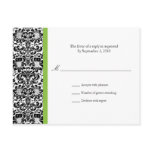 Classic Damask RSVP Postcard