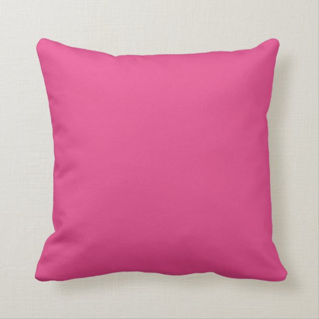 Classic Dark Pink and White Monogram Pillow