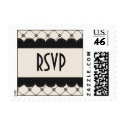 Classic Deco RSVP Custom Postage postage by PrettyPostage Classic Deco RSVP Custom Postage postage
