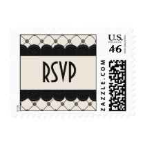 Classic Deco RSVP Custom Postage