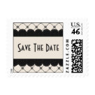 postcard - Classic Deco Design in Black and Cream. Customizable, bulk discounts available.