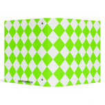 Classic Diamond Pattern Binder in Lime binders